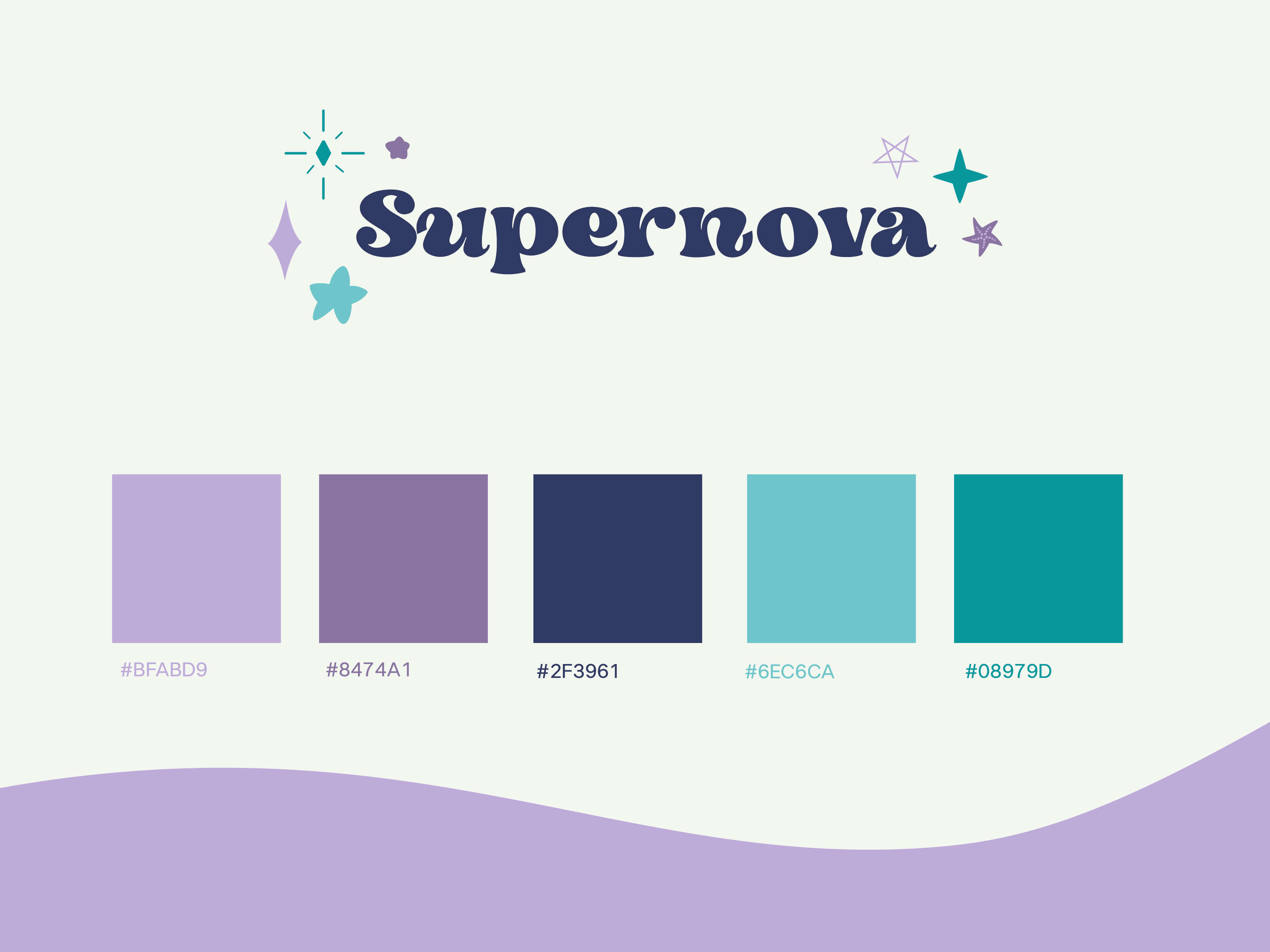 charte graphique 'supernova